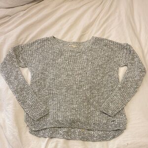 Hollister Women's Heathered Gray Sweater